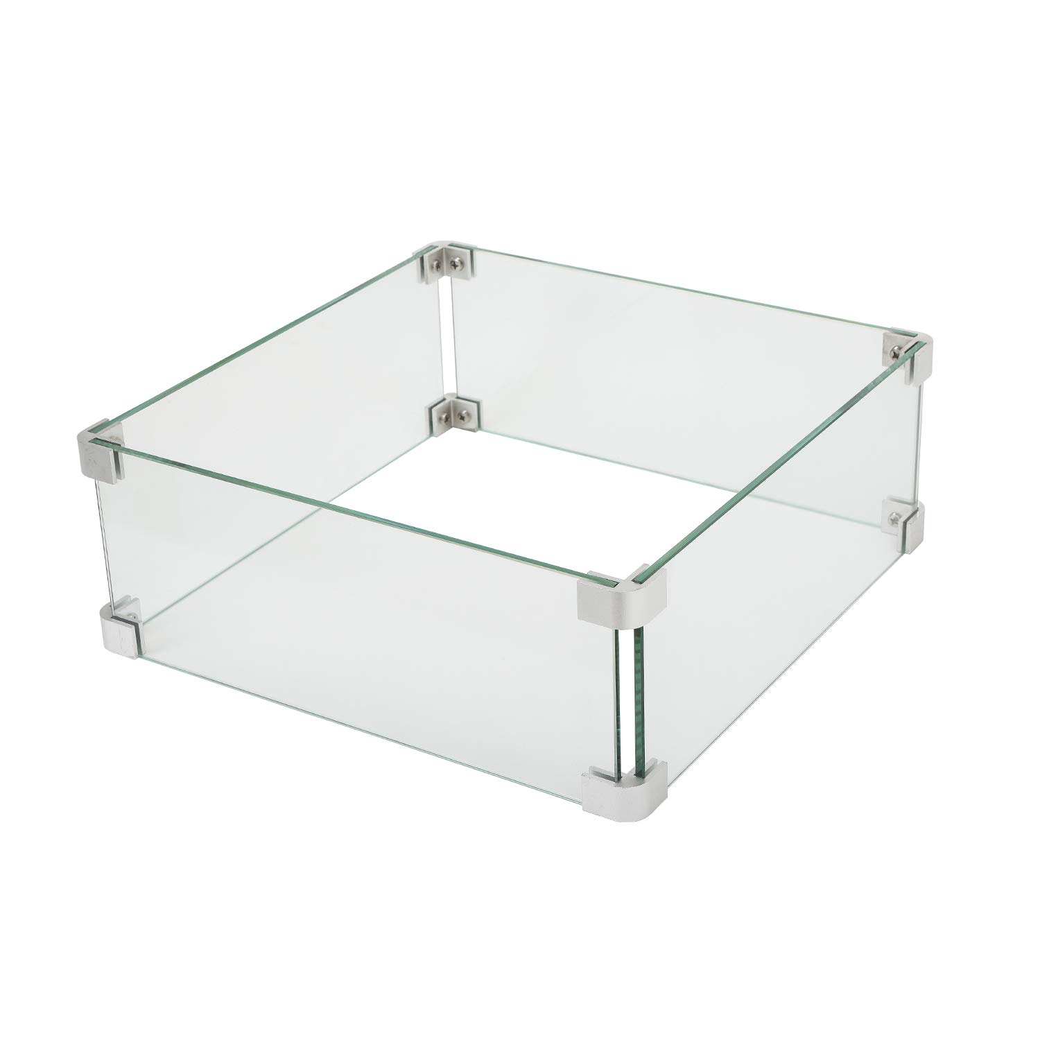 Premium Tempered Glass Wind Guard for Fire Pit - 21.5