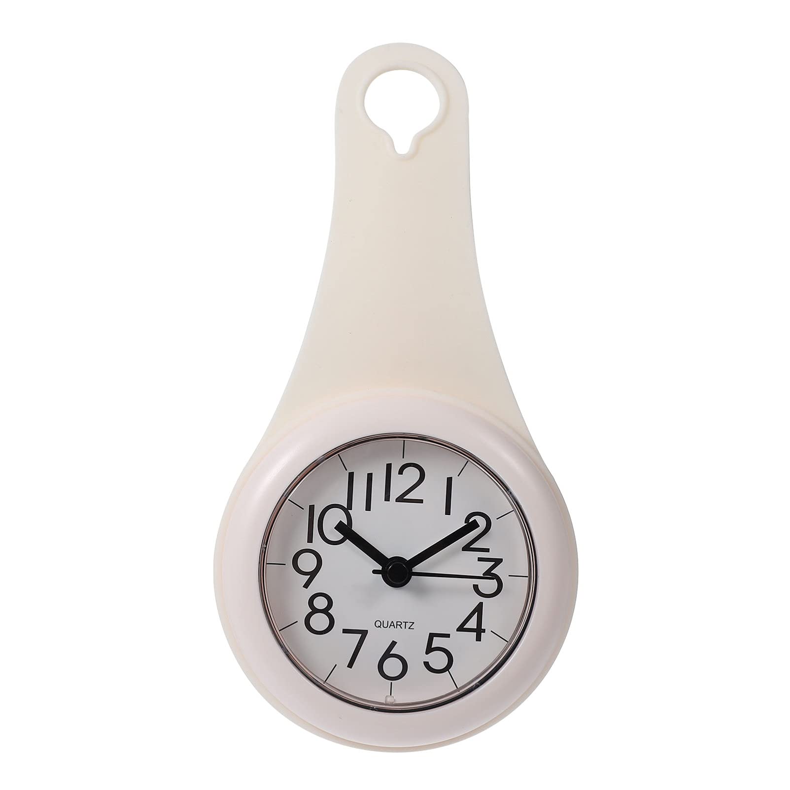 FOMIYES Silent Bathroom Wall Clock - Waterproof Digital Alarm Clock for Shower & Home Decor