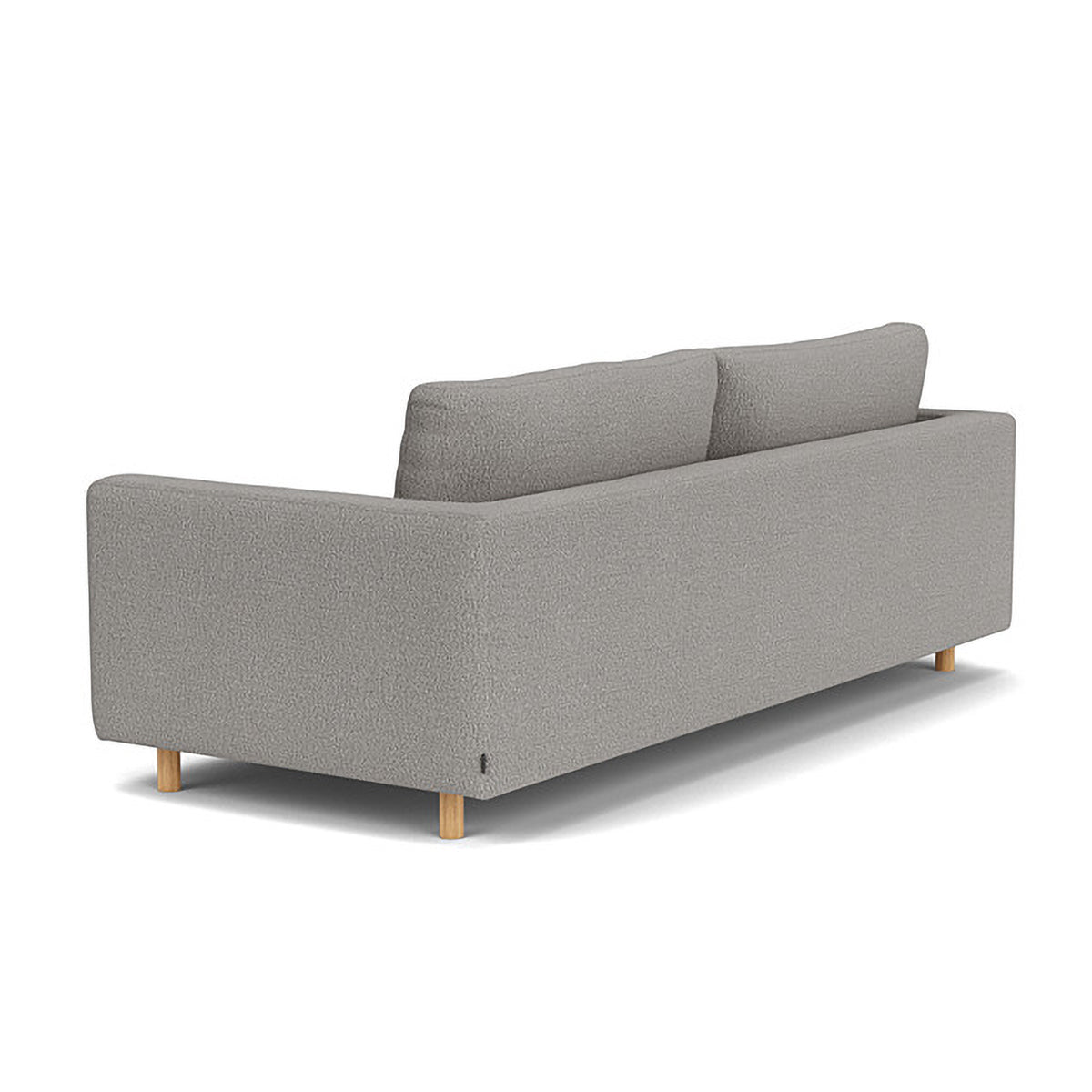Modern Dylan Boucle 3-Seater Sofa - Soft Chenille Fabric Upholstered Couch for Living Room, Lounge & Office - Comfortable Mid-Century Design with Sturdy Wooden Legs