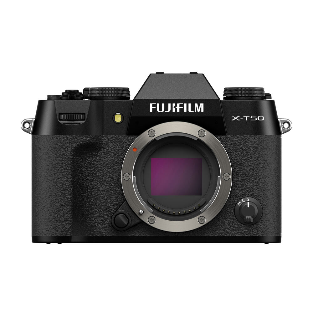 FUJIFILM X-T50 Mirrorless Digital Camera with 26.1MP APS-C Sensor - 4K Video, Black | Perfect for Travel Photography & Vlogging