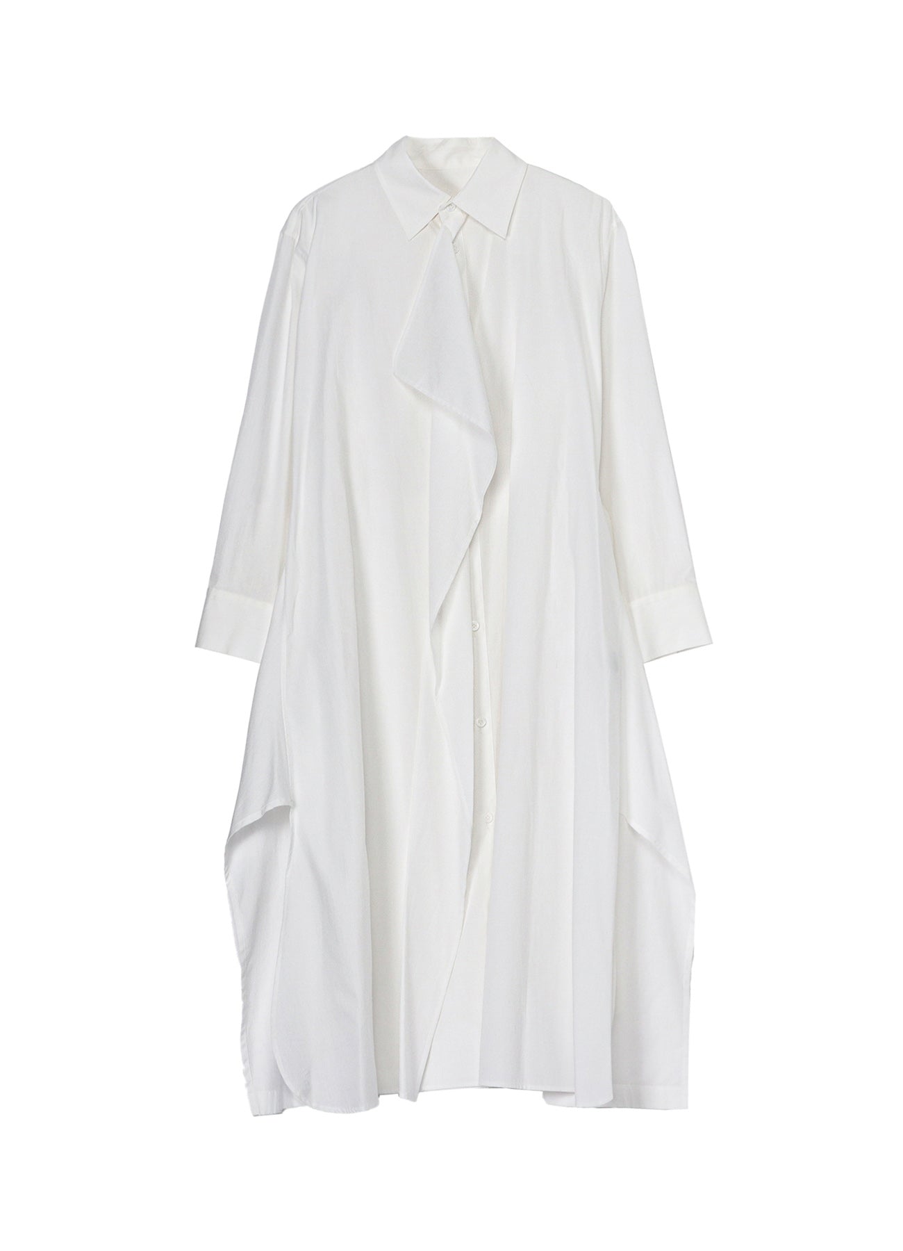 Soft Cotton Broadcloth Draped Shirt Dress for Women - Casual & Elegant Style for Office, Date Night & Summer Outings