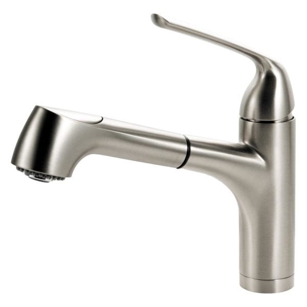 QUPO 2010 BN Quantum Bar Dual Function Pull Out Kitchen Faucet in Brushed Nickel - Modern Touchless Kitchen Sink Faucet for Easy Cooking & Cleaning