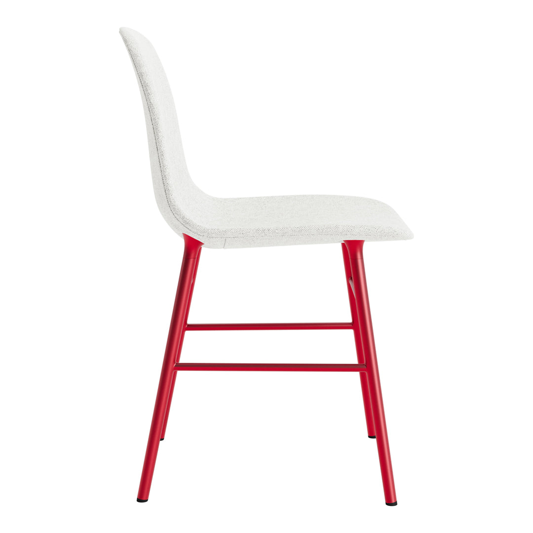 Modern Form Chair with Sturdy Metal Legs & Comfortable Upholstery - Perfect for Home Office, Living Room, or Dining Room Decor