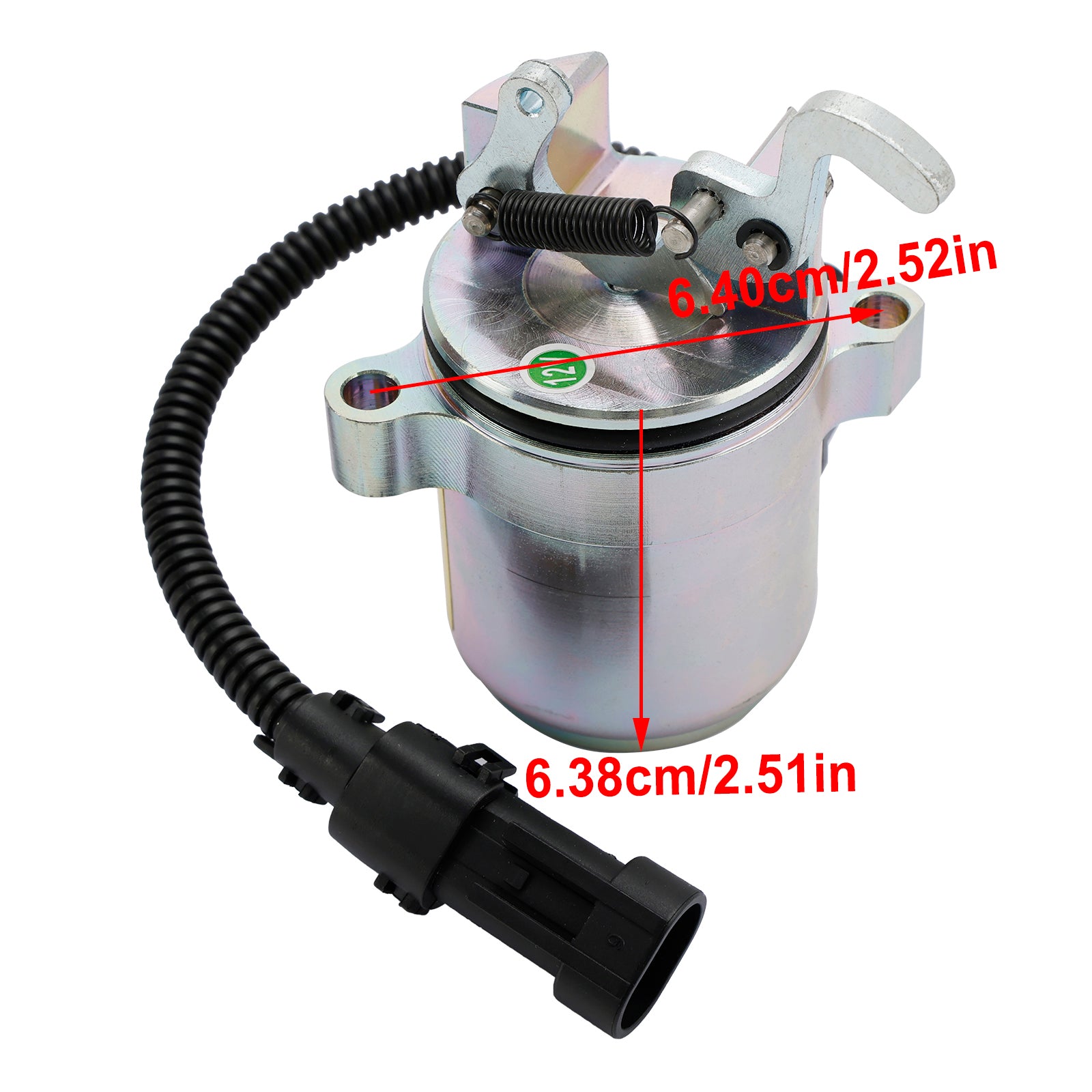 12V Fuel Shutoff Solenoid Valve Compatible with Deutz 1011 2011 Engines - Replacement Part for Tractor, Generator & Heavy Equipment