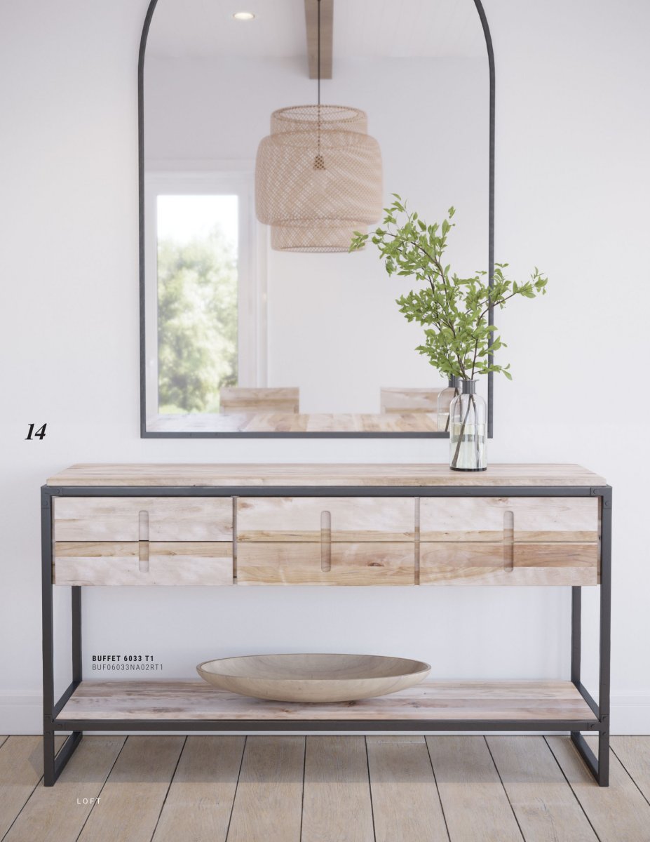 Custom Canadel Dining Table - Modern Loft Style Solid Wood Dining Table for Home & Restaurant - Perfect for Family Gatherings, Dinner Parties & Open Concept Spaces