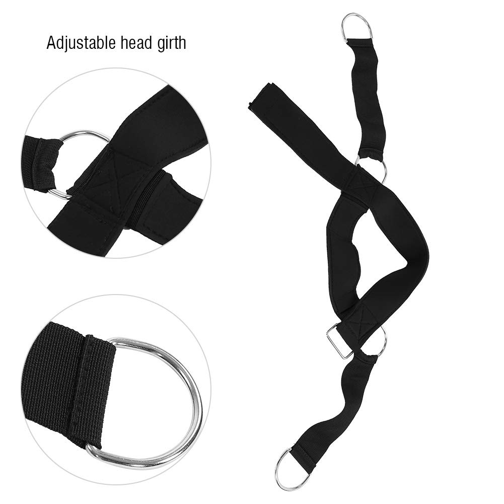 Neck Training Harness for Weight Lifting - Adjustable Nylon Head & Neck Strap for Strength Training, Fitness & Gym Workouts - Perfect for Football, Wrestling & MMA Athletes