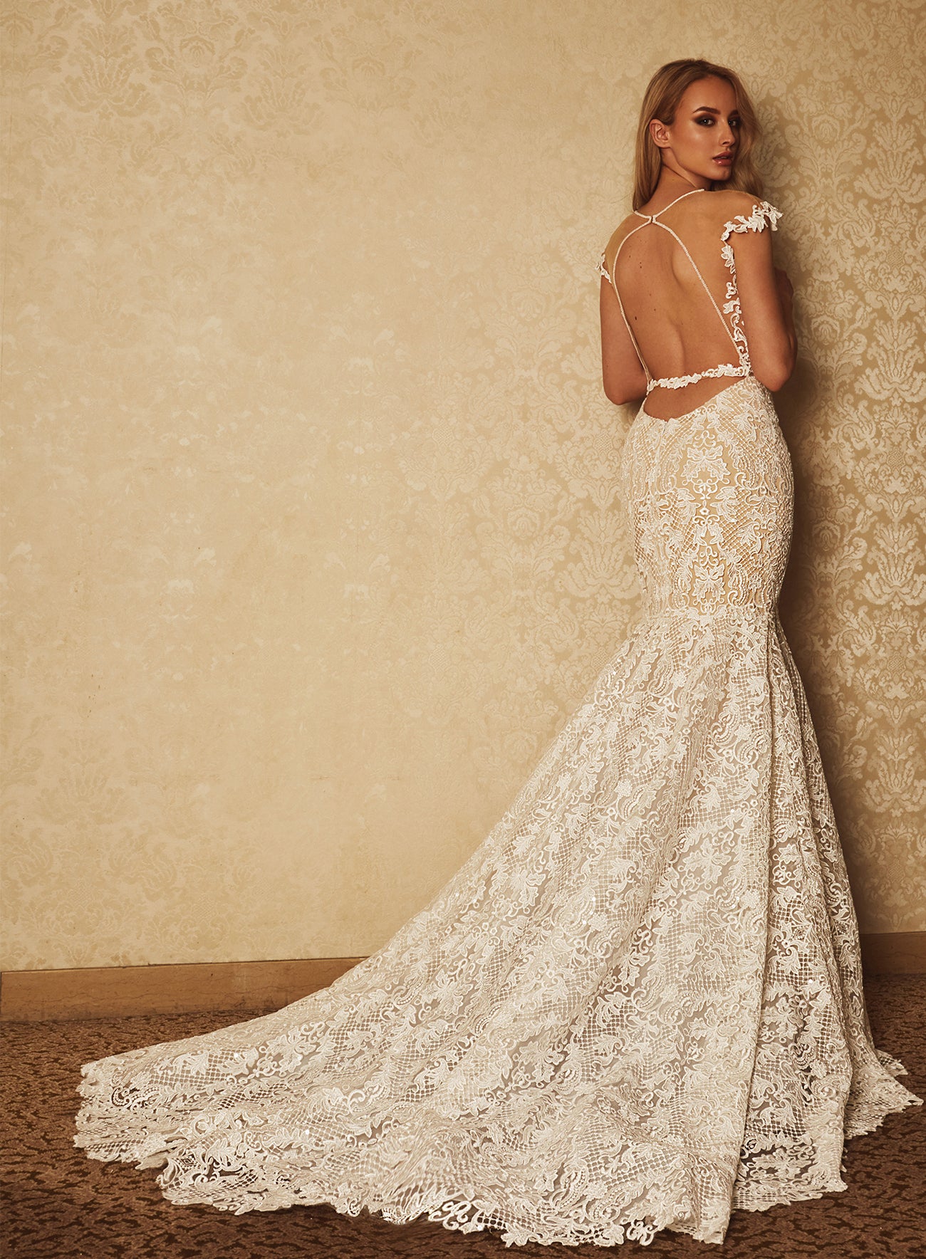 Calla Blanche Miley 18245 Sample Wedding Gown - Elegant A-Line Bridal Dress for Prom, Evening Gala & Formal Occasions