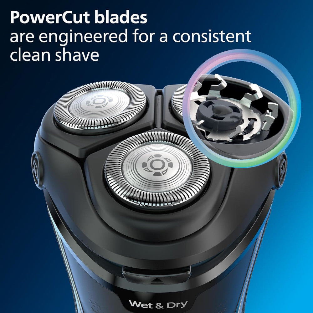 PHILIPS S3233/52 Series 3000 Electric Shaver for Men - Wet & Dry Cordless Rechargeable Razor with ComfortCut Blades - Perfect for Travel, Home & Gym Use