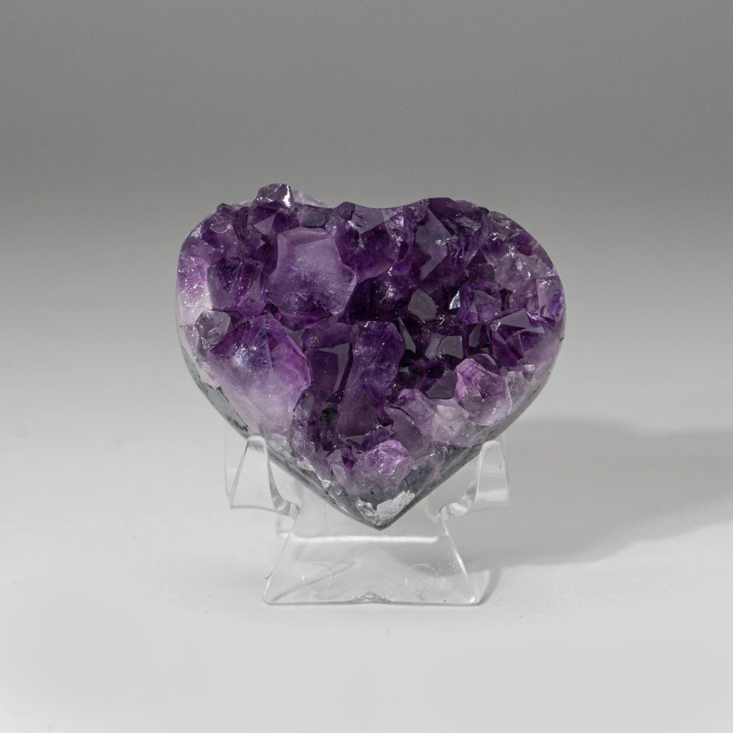 Genuine Amethyst Crystal Cluster Heart from Uruguay (138.5g) - Natural Healing Stone for Meditation, Reiki, Home Decor & Spiritual Gifts | Astro Gallery of Gems ACH214
