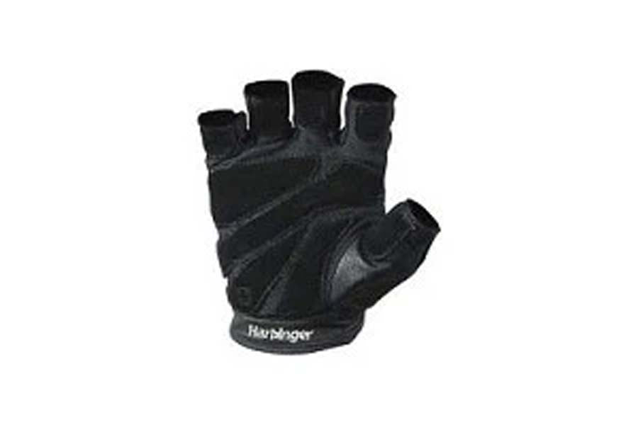 Harbinger Men's Black Pro Weightlifting Gloves - Gym, CrossFit & Workout Training for Enhanced Grip & Wrist Support