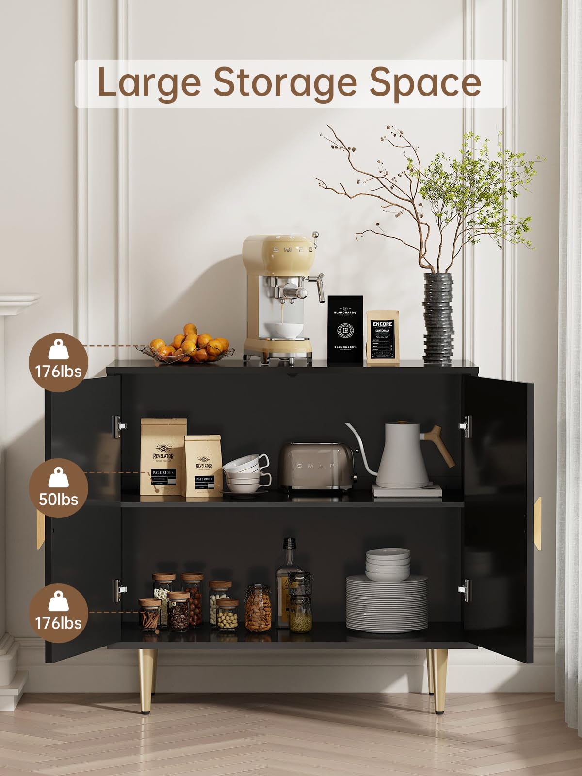 Modern Sideboard Buffet Cabinet - 31.5