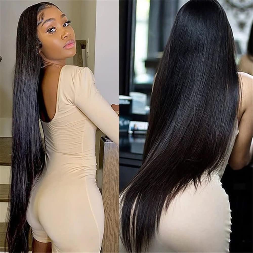 100% Unprocessed Brazilian Virgin Human Hair Bundles with 4x4 Lace Closure (20 22 24+18) - Straight Hair Weave Extensions for Natural Look | Perfect for Daily Styling, Special Occasions & Protective Hairstyles