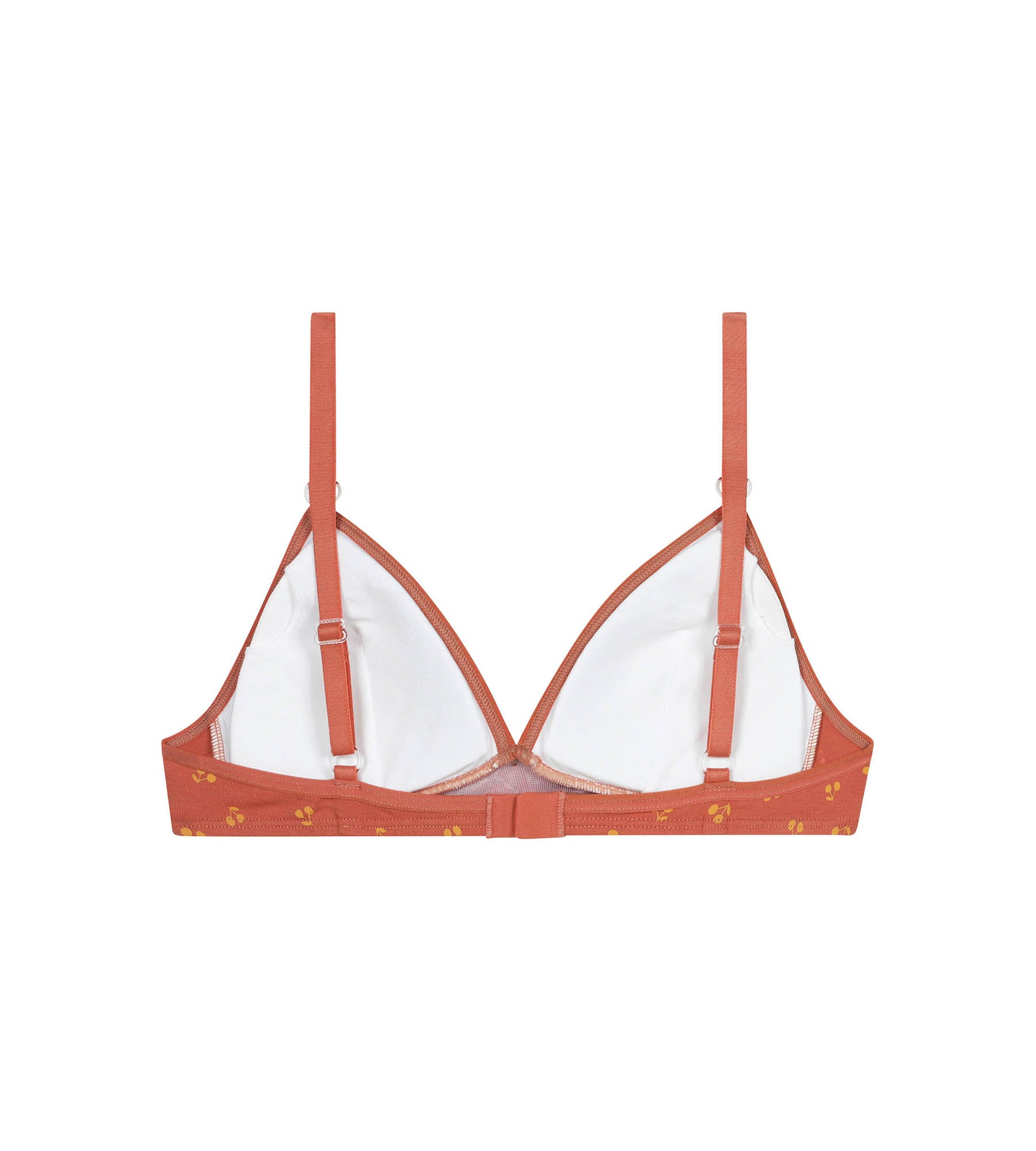 Yellow Cherry Print Triangle Bralette for Girls - Comfortable & Stylish Underwear for School, Sports, and Everyday Wear