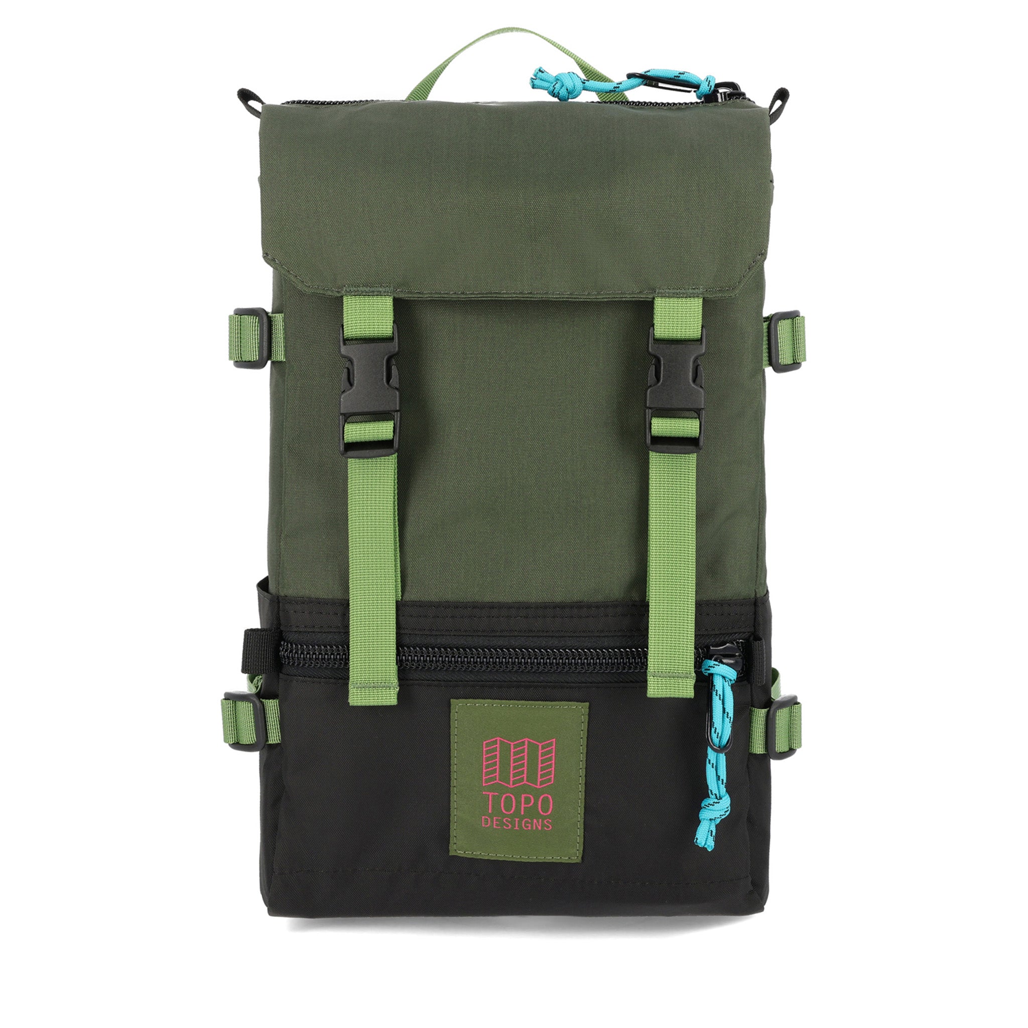 Topo Designs Rover Pack Mini Backpack - Olive/Black - Lightweight Hiking Daypack for Outdoor Adventures & Travel