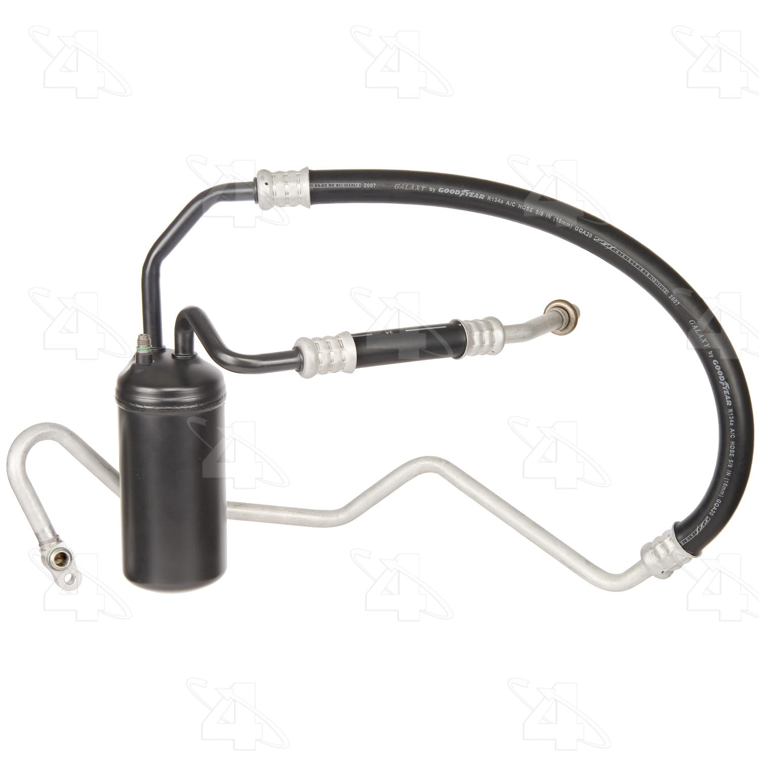 Four Seasons 55558 AC Accumulator with Hose - Replacement for Car AC System, Perfect for Automotive Air Conditioning Repair & Maintenance