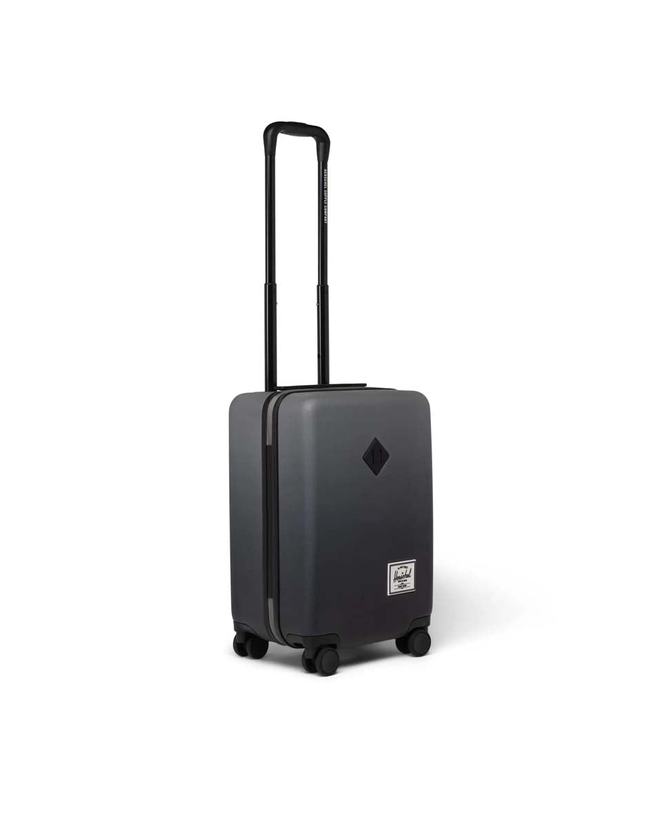 Herschel Heritage Hardshell Carry On Luggage - Black Gradient | Lightweight Durable Suitcase for Travel & Business Trips | TSA Approved Spinner Luggage with Smooth Wheels