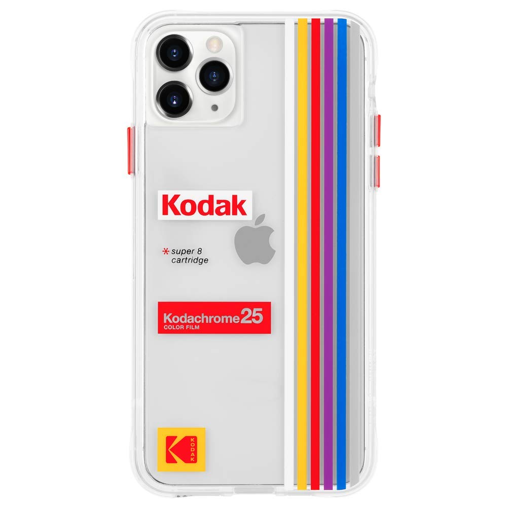Case-Mate Kodak x iPhone 11 Pro Case (5.8 Inch) - Kodachrome Super 8 Striped Design - Durable Protective Cover for Everyday Use, Travel & Photography Enthusiasts