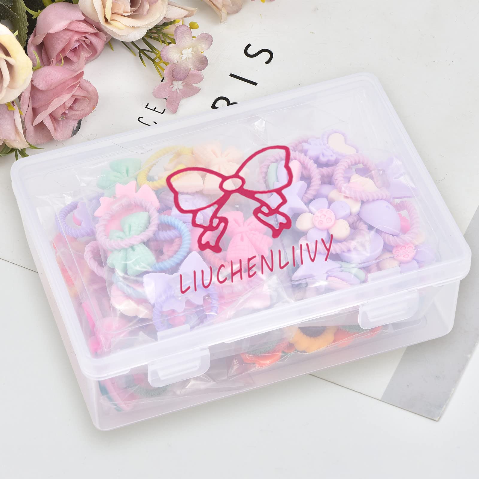 70Pcs Cute Small Baby Hair Ties - Colorful Elastic Hair Bands for Girls & Toddlers | Soft Ponytail Holders for Daily Use, School, Parties & Special Occasions