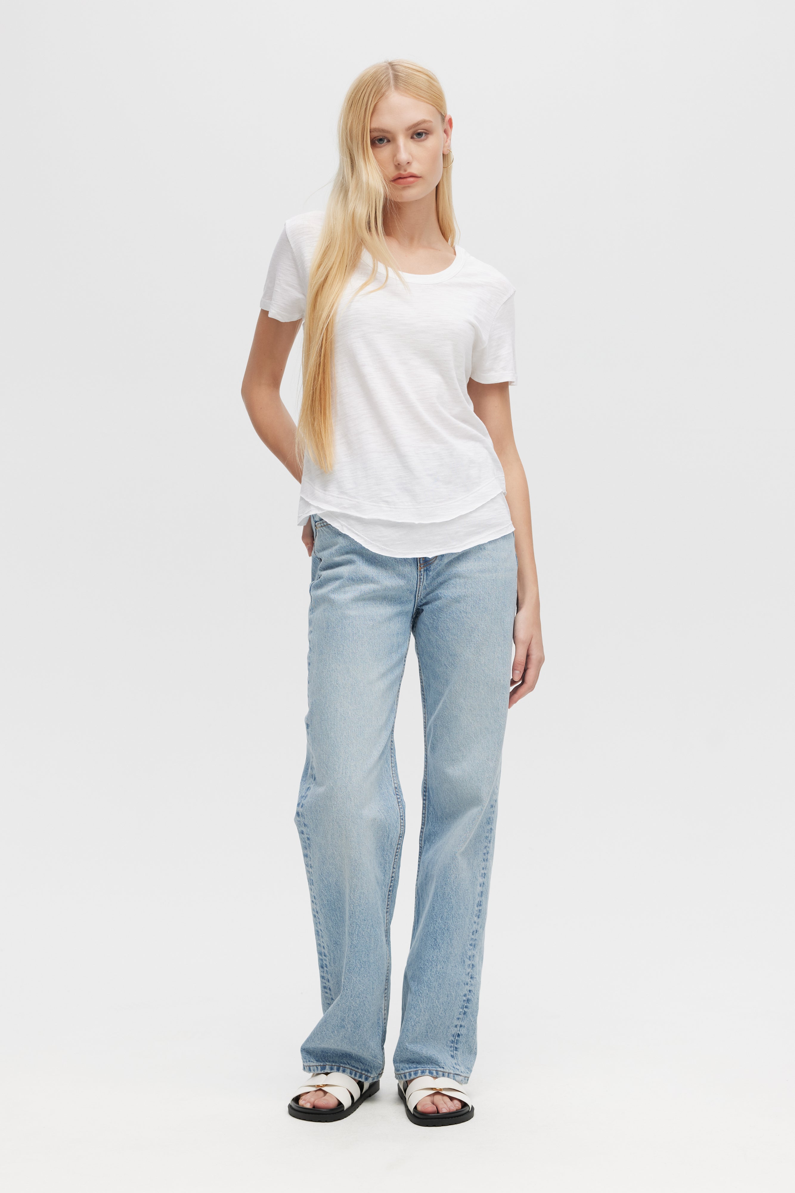 AVA Mock Layer T-Shirt for Women - Stylish Layered Tee for Casual Outfits & Everyday Wear | Perfect for Layering, Street Style & Comfort