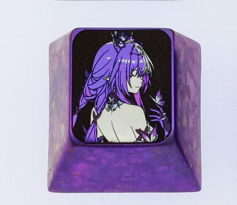 Honkai: Star Rail Titanium Alloy Custom Keycaps - Anime & Game Art Metal Decorative Keycaps for Mechanical Keyboards - Perfect for Gaming Enthusiasts & PC Builders