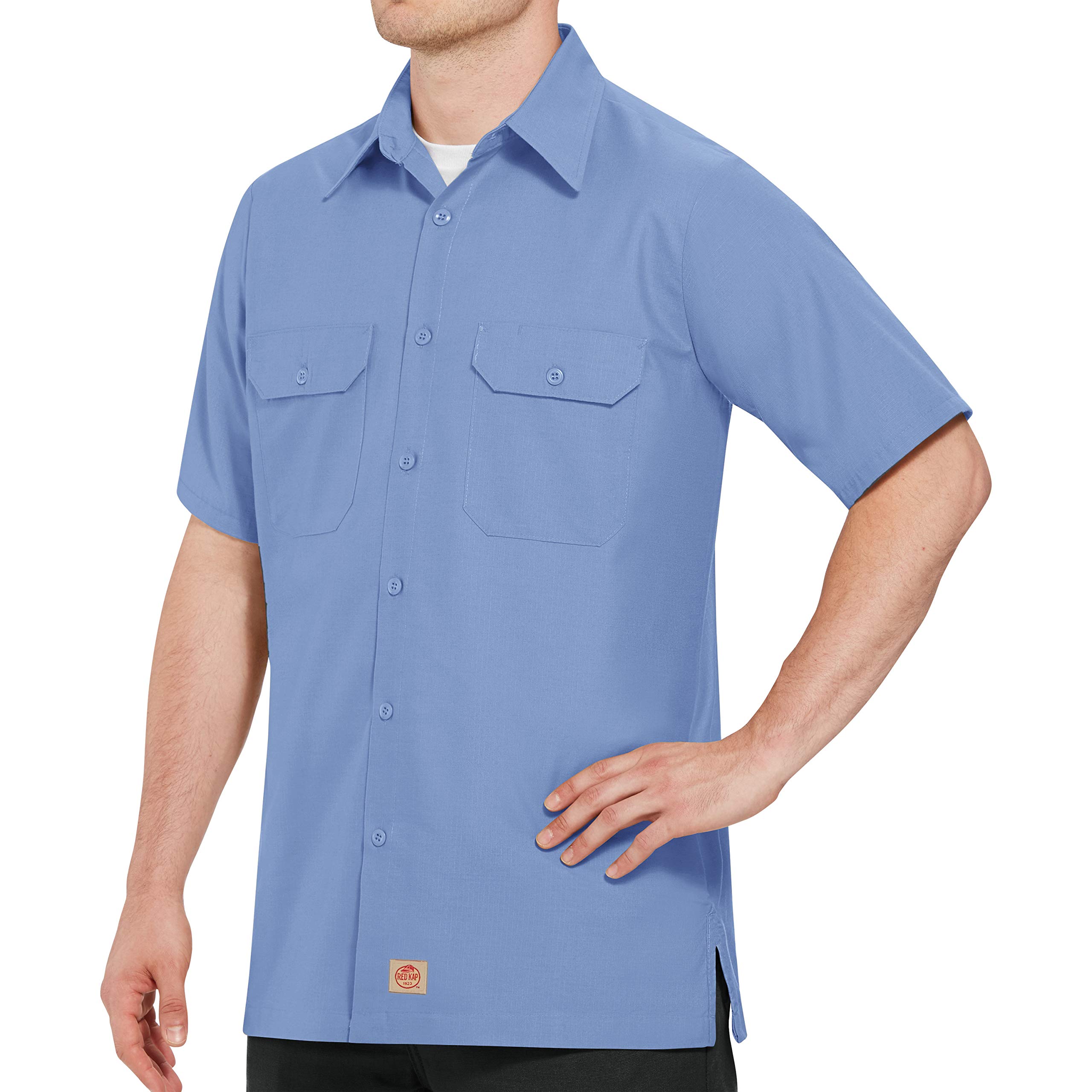 Red Kap Solid Rip Stop Shirt - Durable Work Shirt for Men - Comfortable & Breathable for Construction, Outdoor Work & DIY Projects