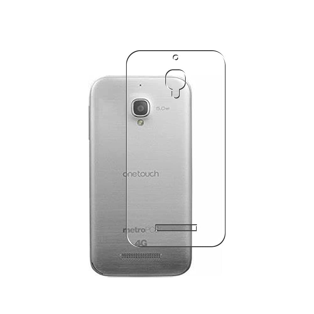 2 Pack Alcatel One Touch Evolve 2 4037T Back Screen Protector Film - Flexible TPU Guard Cover (Not Tempered Glass) for Scratch Protection - Perfect for Everyday Use, Travel & Device Protection