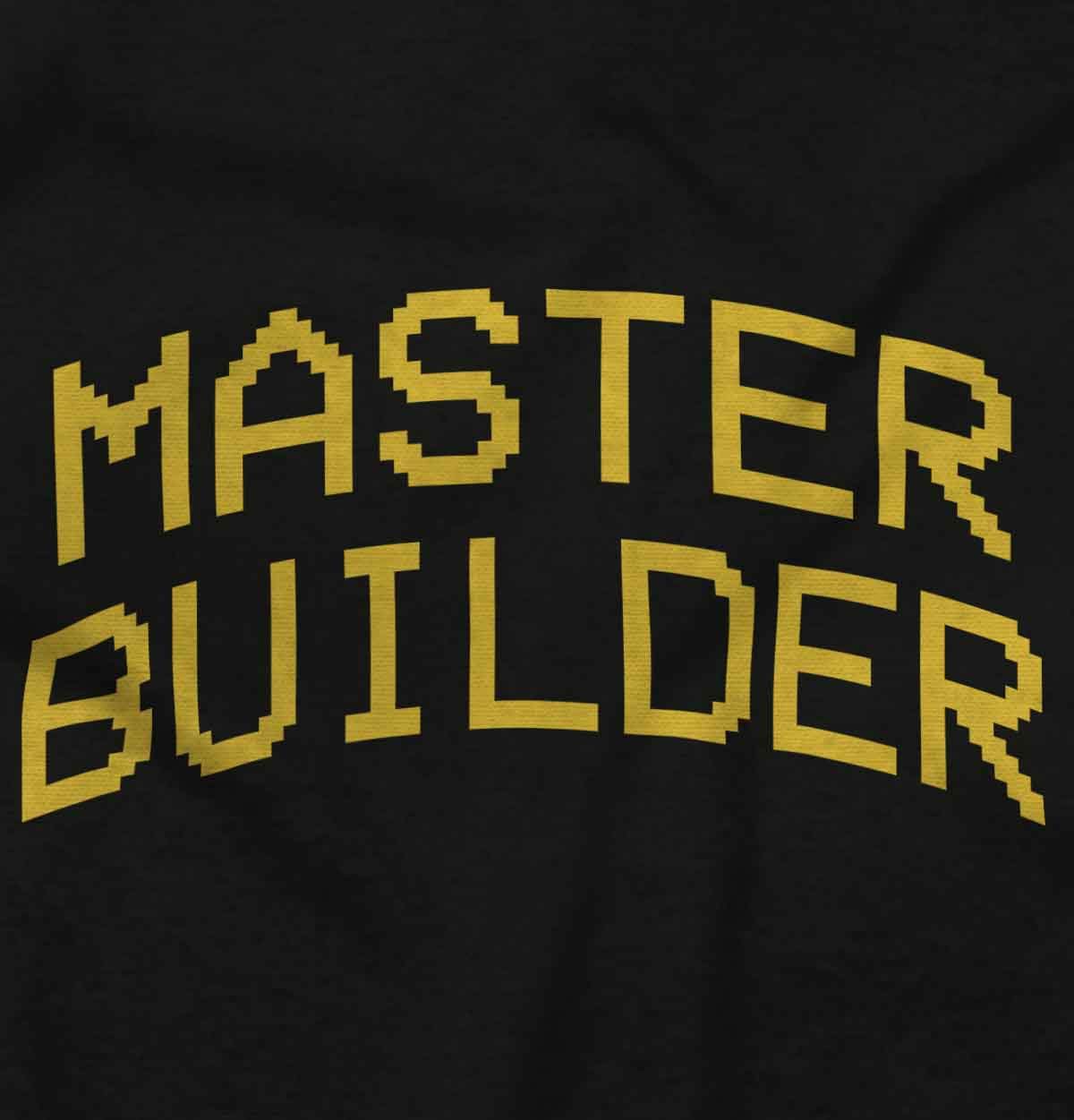 Classic Teaze Master Builder Video Game T-Shirt for Men - Long Sleeve Gamer Shirt - Perfect for Gaming, Cosplay & Casual Wear