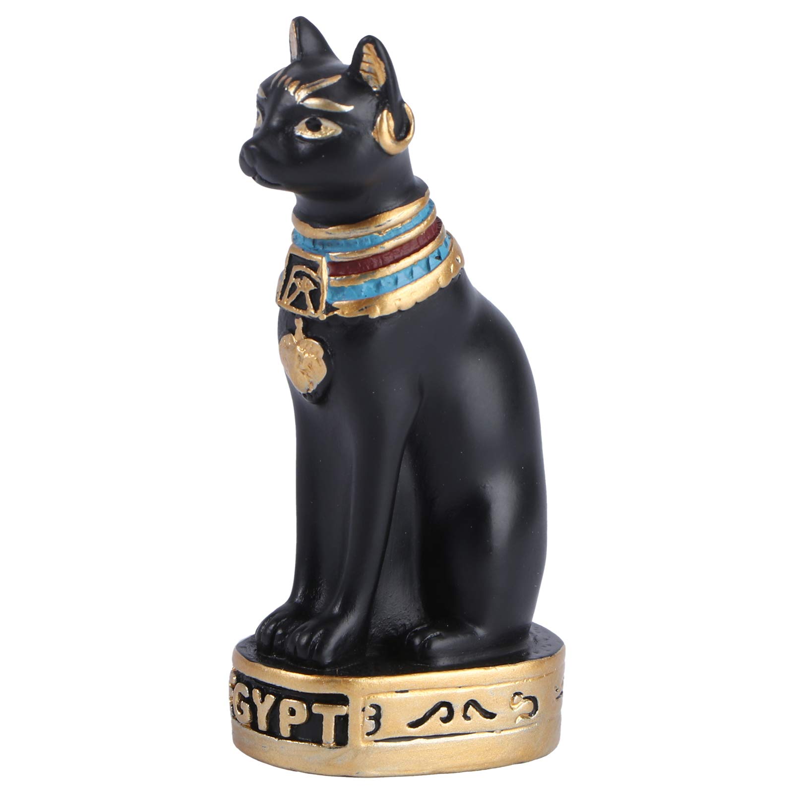 BESPORTBLE Lucky Cat Statue - Mini Maneki Neko Figurine for Home Decor, Porch, Office | Black Fortune Cat Gift for Good Luck & Prosperity | Perfect for Japanese-Themed Decor, Housewarming Gifts & Feng Shui