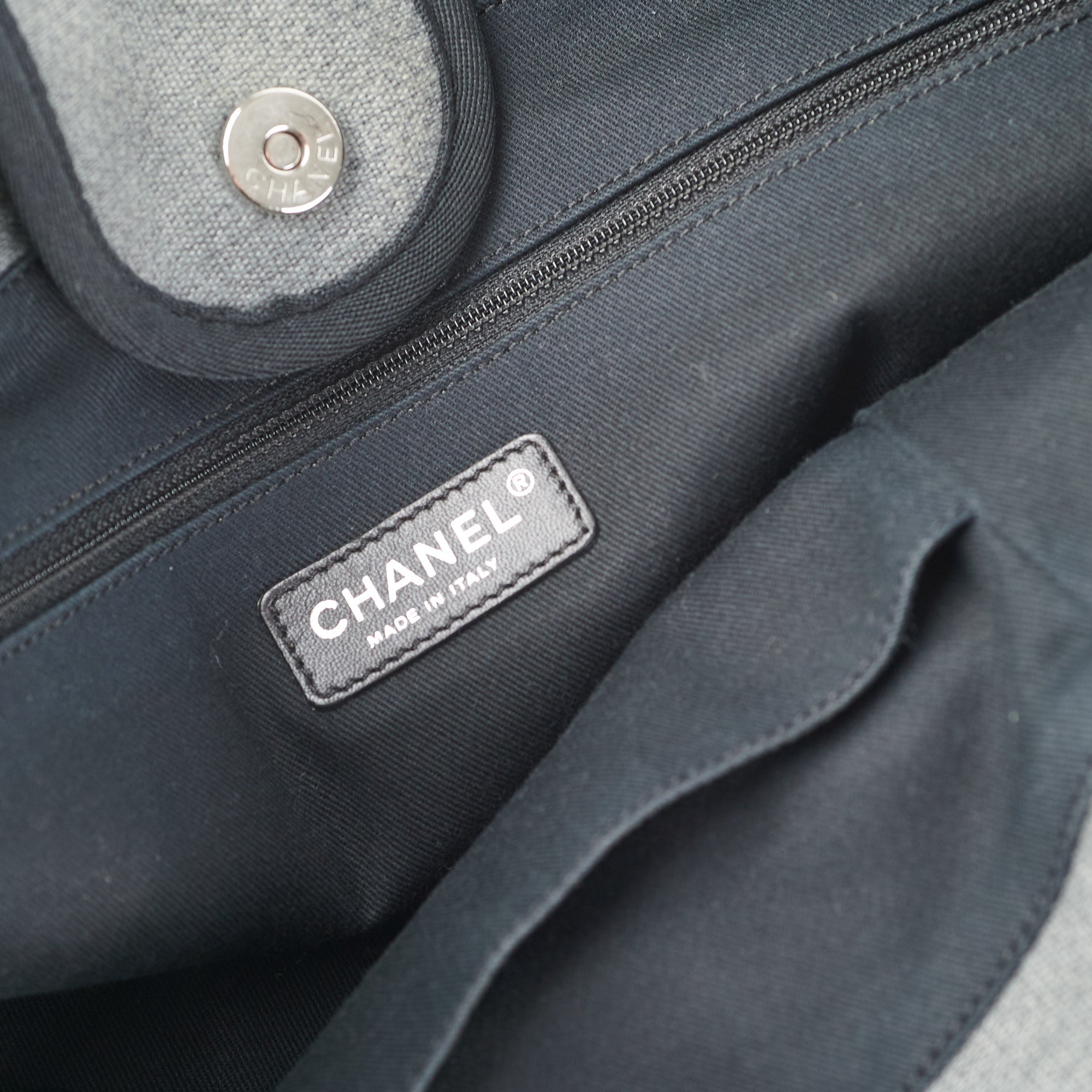 Chanel Medium Deauville Tote Bag in Grey - Luxury Designer Handbag for Women, Perfect for Work, Travel & Everyday Use