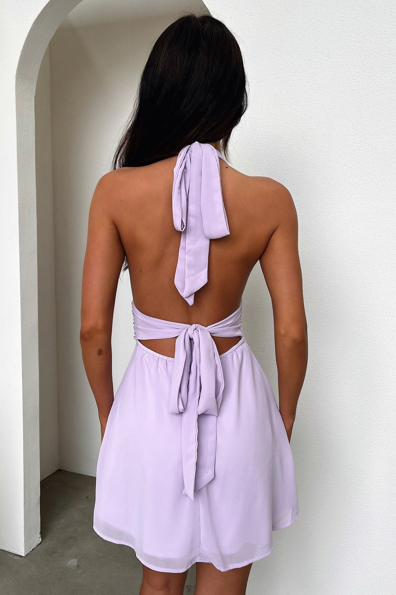 Elenor Women's Floral Lilac Dress - Elegant Summer Casual Midi Dress for Parties, Weddings & Outdoor Events