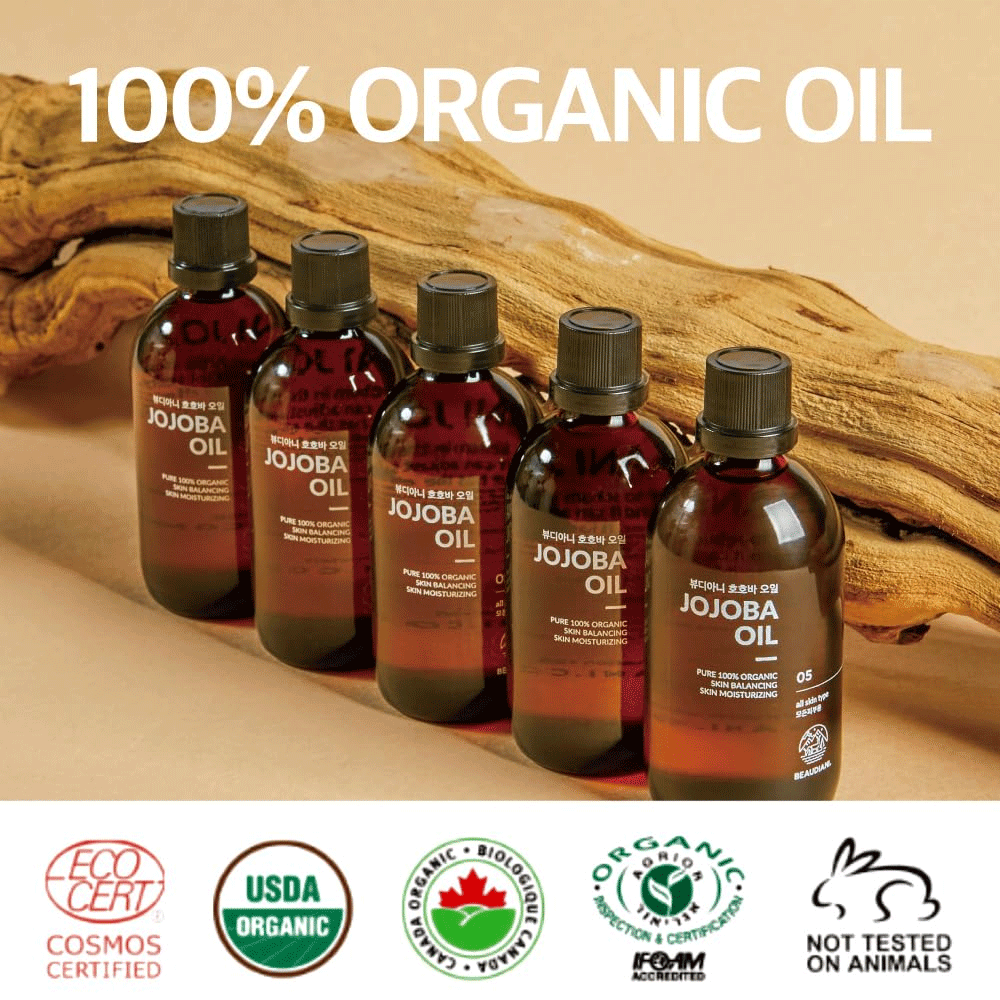 Pure Organic Jojoba Oil 100ml - Cold Pressed, Unrefined for Hair, Skin & Face - Natural Moisturizer & Makeup Remover - Perfect for DIY Beauty & Massage