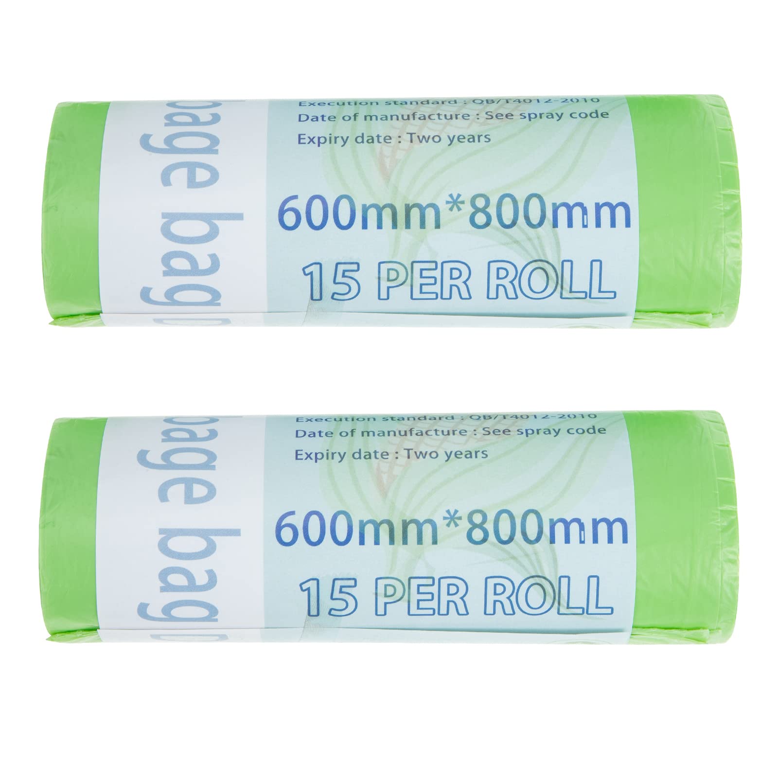 Eco-Friendly 4 Gallon Compostable Trash Bags - Biodegradable, 2 Rolls, Lawn & Kitchen Waste Bags | Perfect for Home Composting, Yard Waste, and Sustainable Living