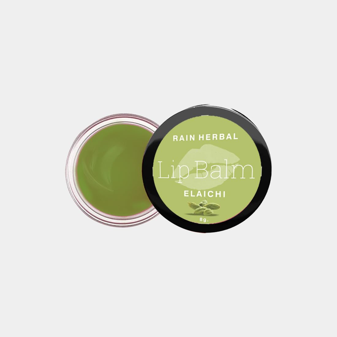 Premium Cardamom Herbal Lip Balm for Dry & Chapped Lips - Intense Moisturizing & Hydrating with SPF Protection - Natural Lip Care for Men & Women - 8g (Pack of 2) - Perfect for Daily Use, Outdoor Activities & Winter Lip Care