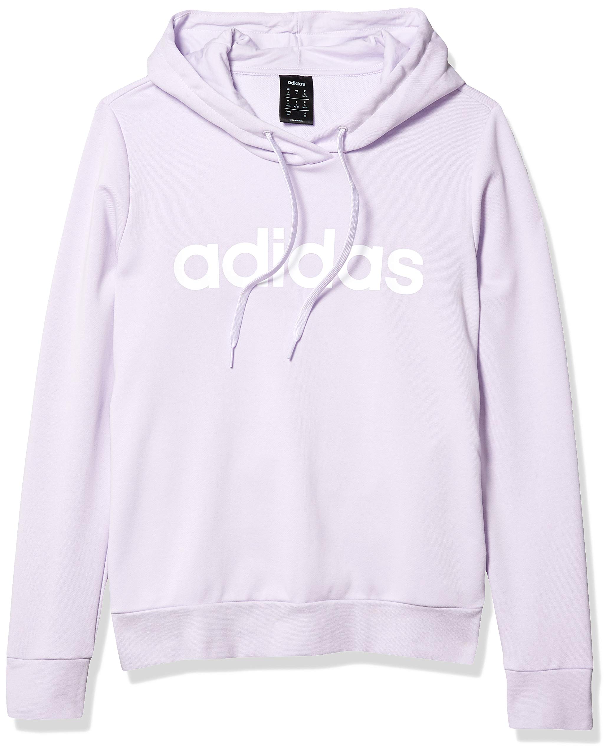 Adidas Women's Essentials Linear Pullover Hoodie - Soft Fleece Sweatshirt for Casual Wear, Gym & Outdoor Activities