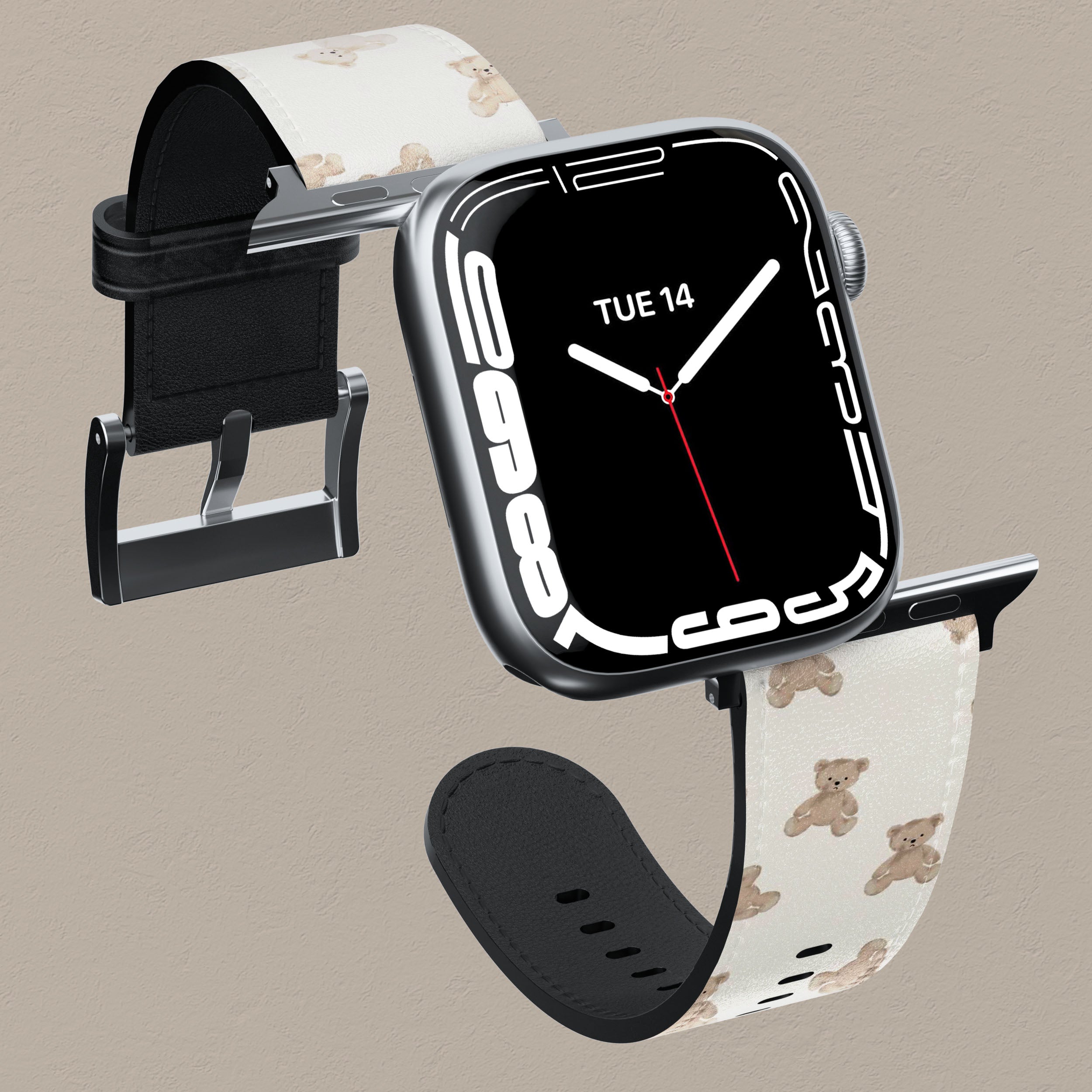 Premium Soft Silicone Bear Hugs Apple Watch Band - Comfortable & Stylish for Workouts, Running & Everyday Wear