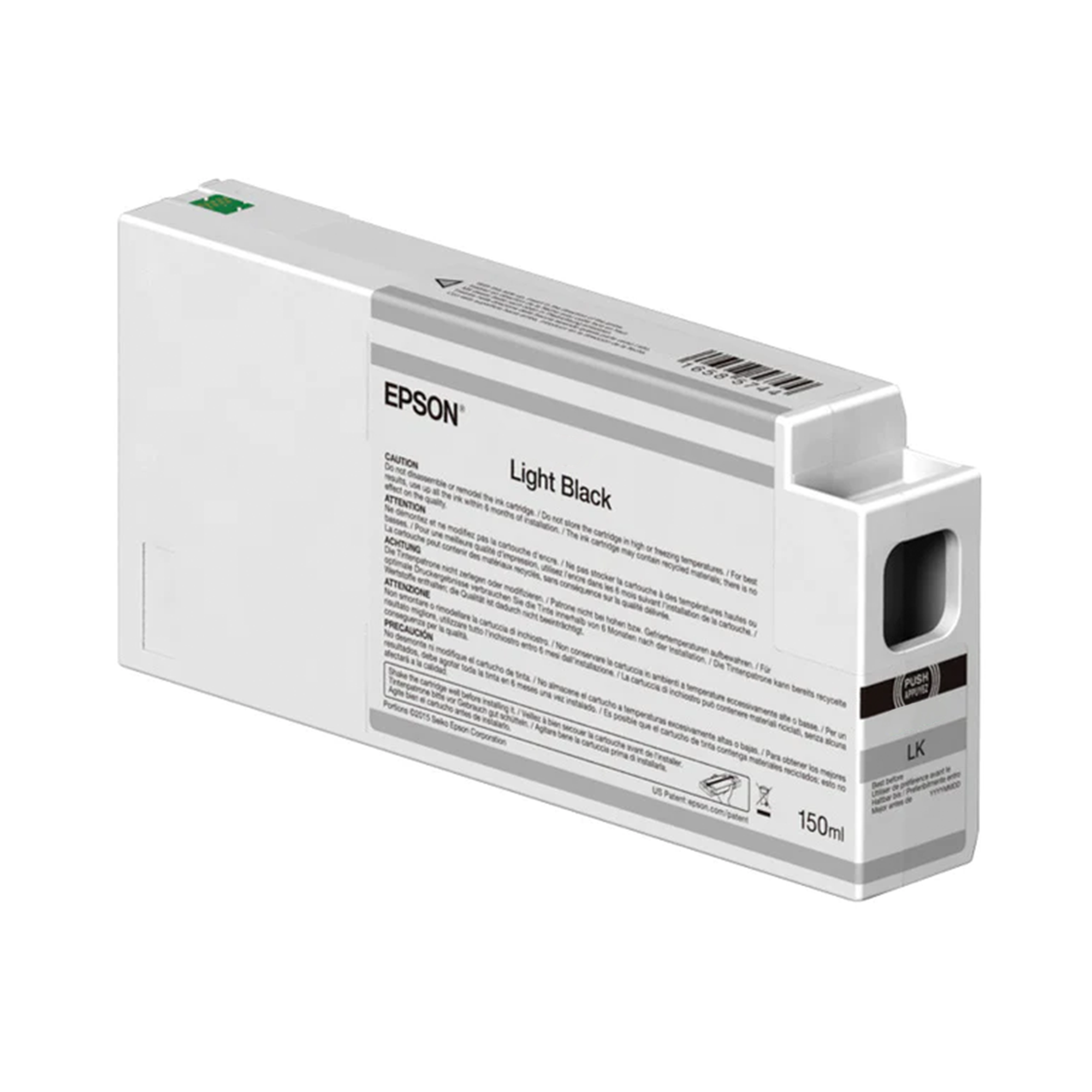 Epson T54V700 UltraChrome HD Light Black Ink Cartridge - 150mL for SureColor P-Series Printers | High-Quality Photo & Graphic Printing | Ideal for Professional Photography, Art Reproduction & Signage