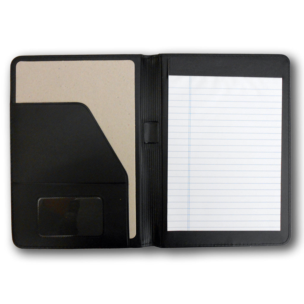 Library of Congress Leather Padfolio - Professional Portfolio Organizer for Business Meetings, Presentations & Office Use