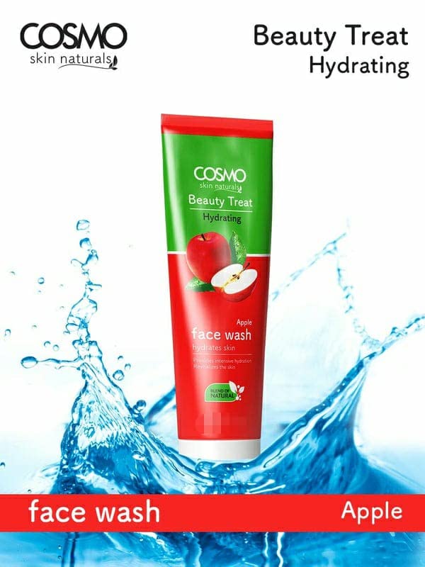 COSMO-BEAUTY TREAT Hydrating Apple Face Wash - Deeply Hydrates & Revitalizes Skin - Unisex Facial Cleanser for Dry & Sensitive Skin - 75ml - Perfect for Daily Skincare Routine & Travel