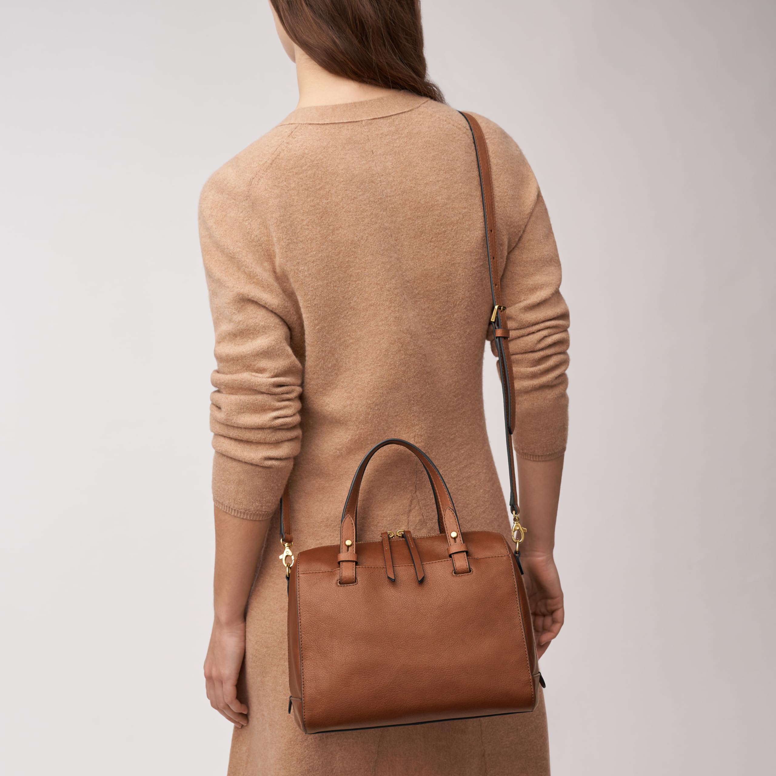 Fossil Women's Rachel Satchel Purse Handbag - Stylish Leather Crossbody Bag for Work, Travel & Everyday Use | Fashionable Shoulder Bag with Multiple Pockets