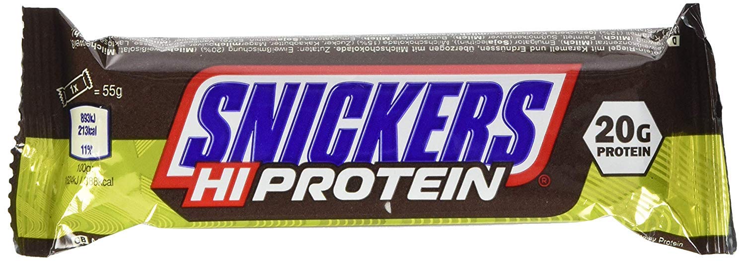Snickers Protein Bars - 18 Pack | High Protein Snack for Energy & Muscle Recovery | Perfect for Workouts, Hiking & On-the-Go Nutrition