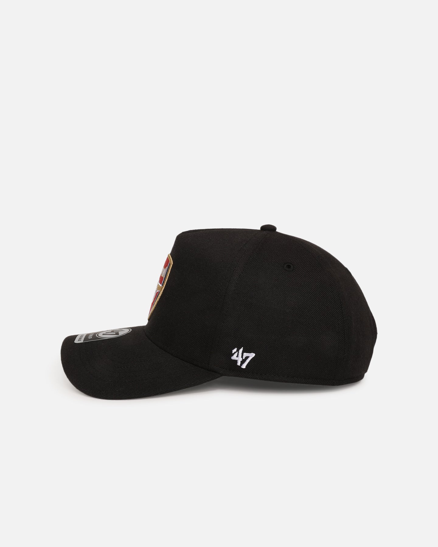 47 Brand Arsenal FC 47 MVP DT Snapback Black Hat - Adjustable Baseball Cap for Men & Women - Perfect for Football Games, Casual Wear & Sports Fans