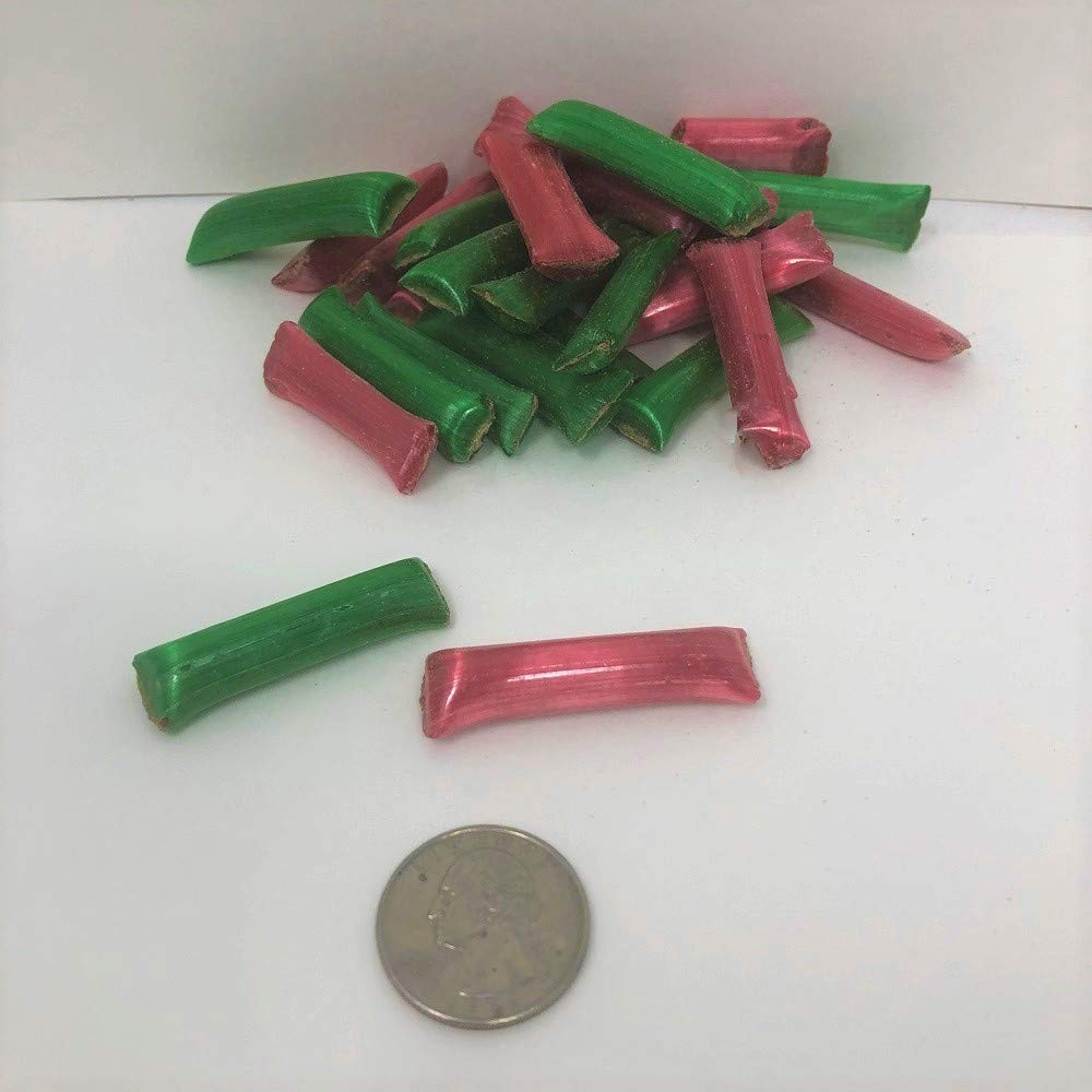 Old Fashioned Chocolate Straws - Red & Green 1 lb Straws Filled with Premium Chocolate | Perfect for Holiday Gifts, Party Favors & Sweet Treats
