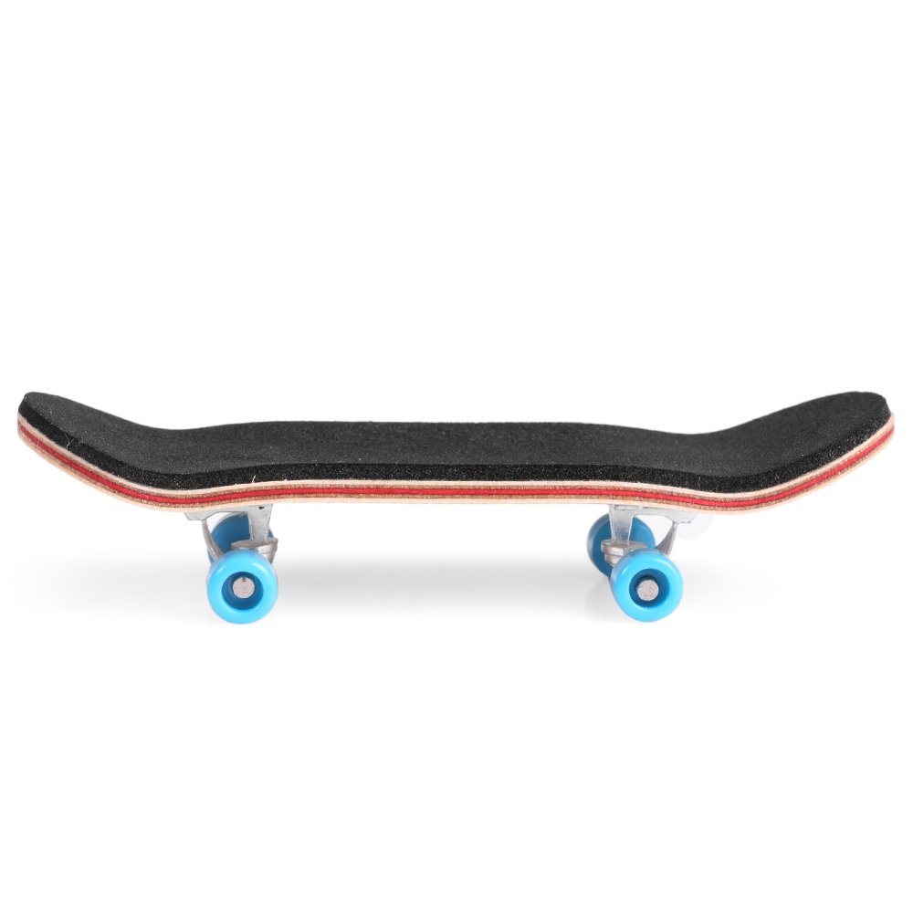 Mini Finger Skateboard - Wooden Fingerboard with Ball Bearings for Ultimate Sport Training & Tricks (Light Brown, 1 Pack) - Perfect for Office Stress Relief, Desk Toys & Skateboarding Practice
