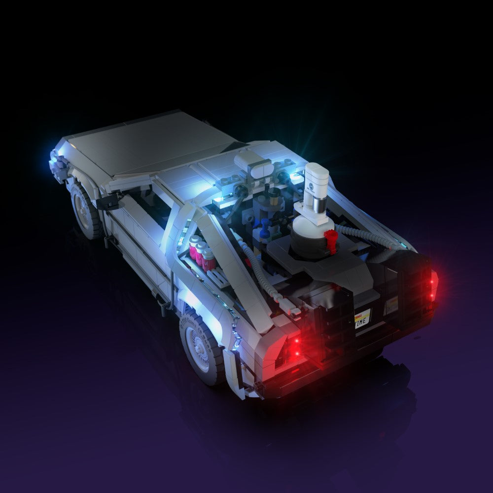 LEGO® Back to the Future Time Machine Light Kit - Compatible with Set #10300 - DIY Lighting for LEGO DeLorean - Perfect for Display & Nighttime Showcase