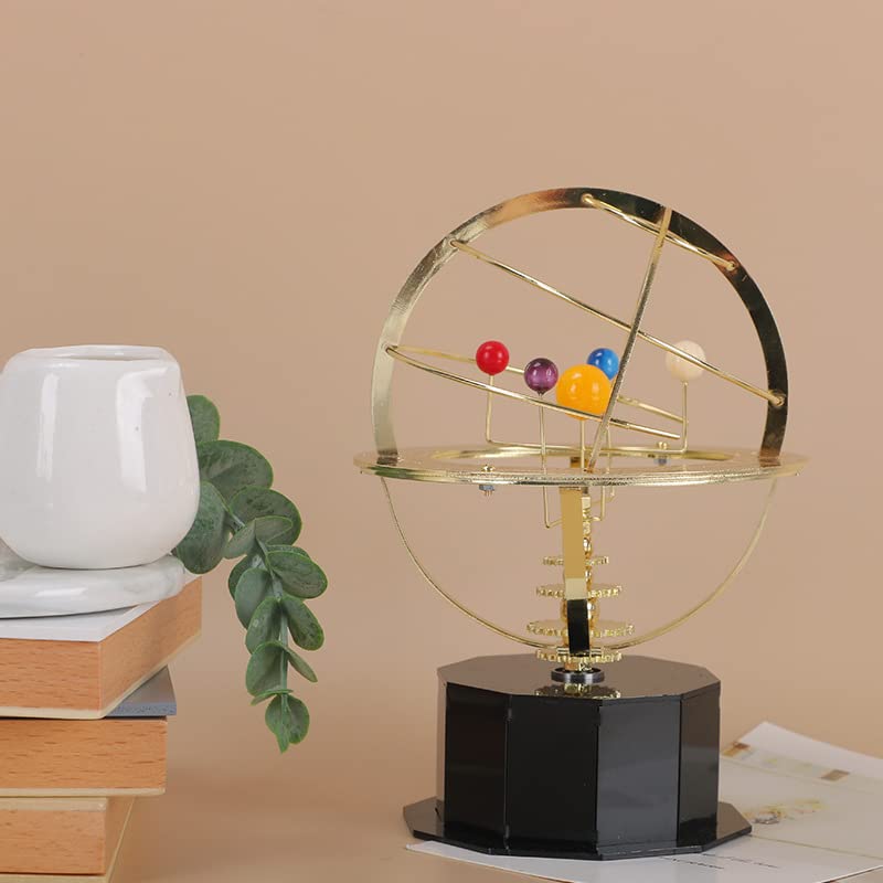 Grand Orrery Solar System Model - Dynamic Planetary Orbit Display with Moving Planets | Scientific Home Decor & Astronomy Educational Tool for Office, Classroom, and Living Room