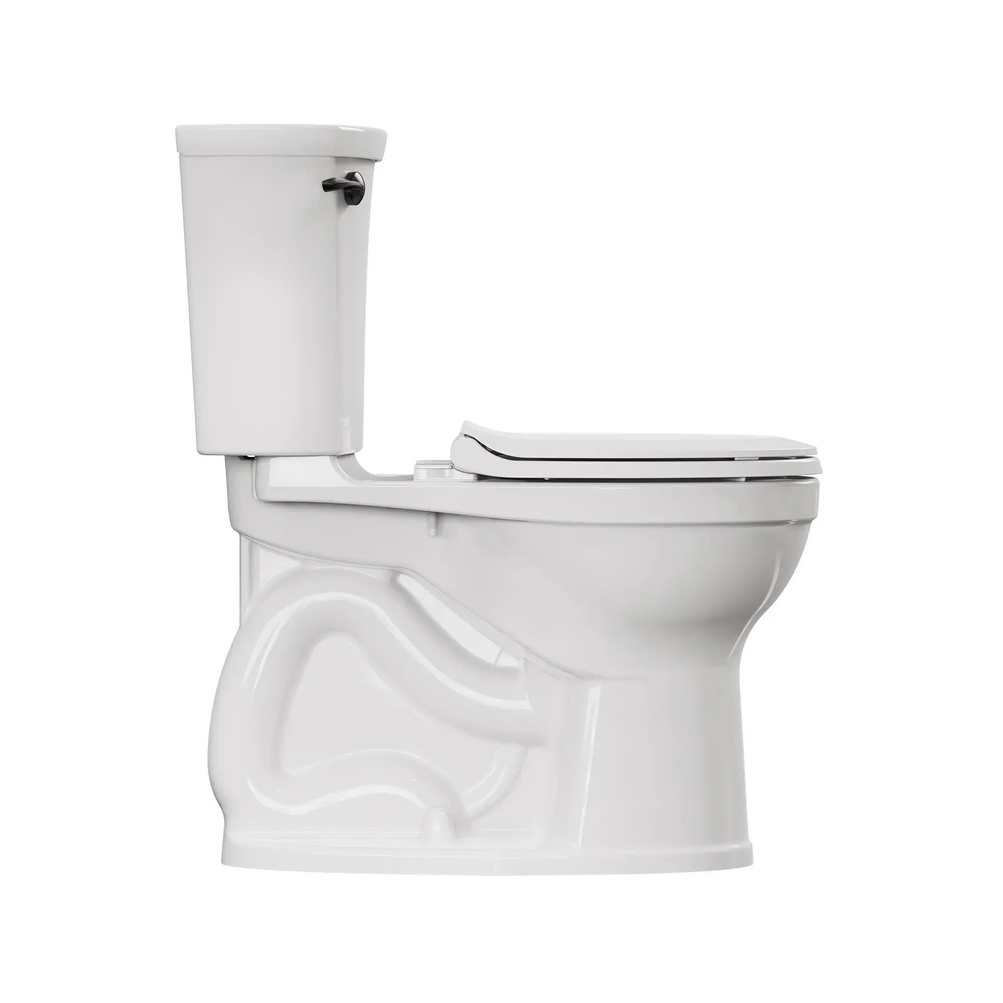 Champion PRO Two-Piece 1.28 GPF Water-Saving Round Front Toilet Bowl - Chair Height Comfort, Easy Installation for Bathroom Remodeling (Toilet Seat Not Included) - Perfect for Small Bathrooms, Apartments & Modern Homes