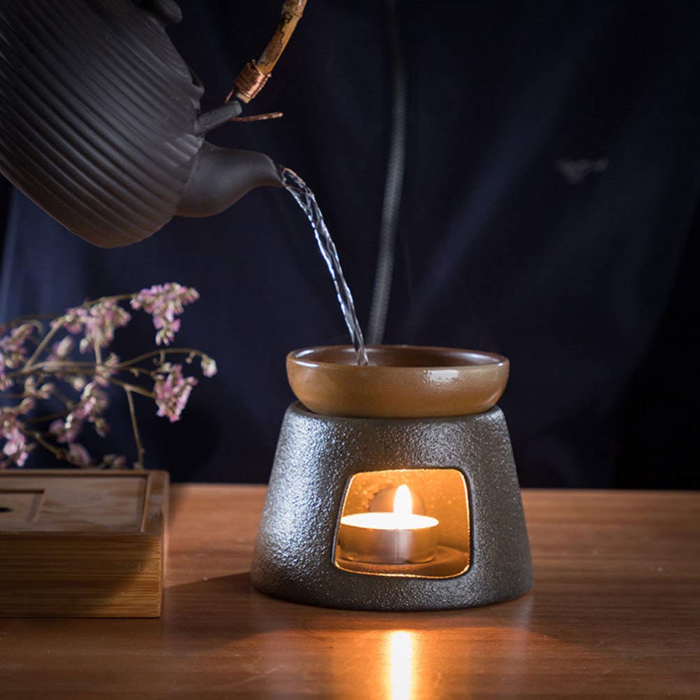 1pc Ceramic Tea Warmer & Teapot Heater Set - Retro Candle Stand for Tea Stove, Teaware Accessories | Perfect for Home, Office & Tea Ceremonies