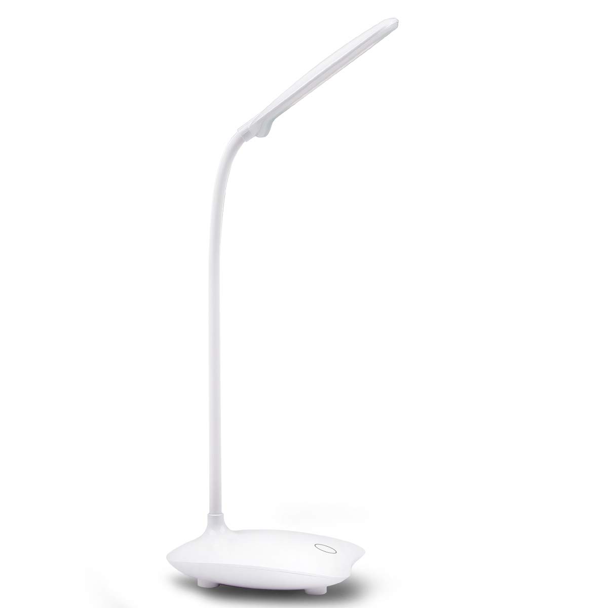 SIN&MI Eye Protection LED Desk Lamp - Flexible Adjustable Reading Light for Bedside, Office, Study - White (Perfect for Night Reading & Workspace Lighting)