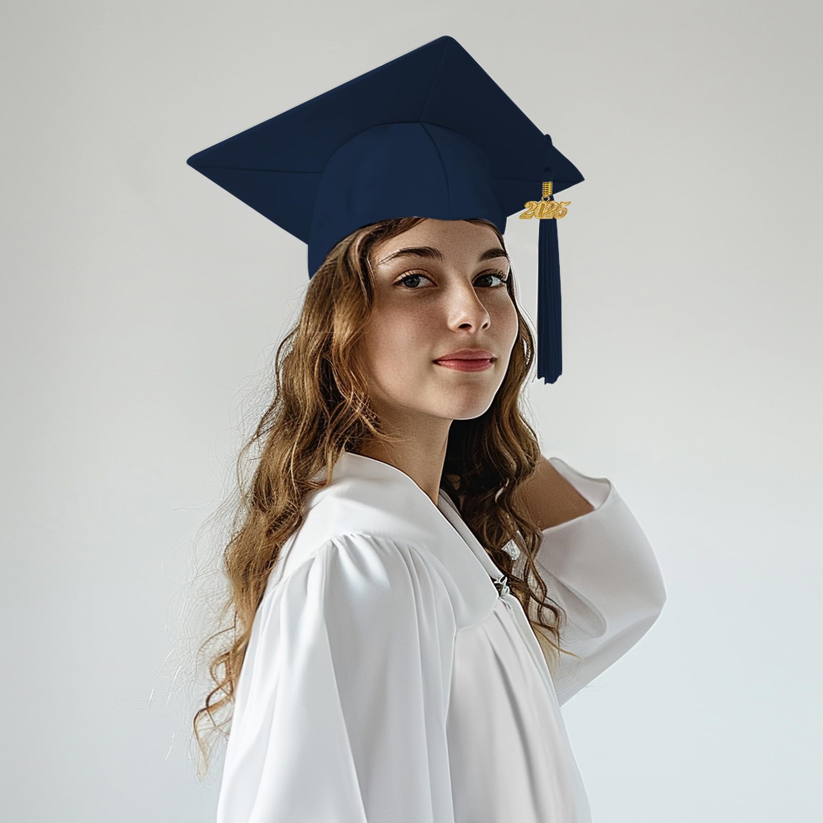 2025 Graduation Cap Tassel with Year Charm - Happy Secret Graduation Tassel Accessories for High School & College Ceremonies - Perfect for Graduation Photos, Parties & Commencement Decorations