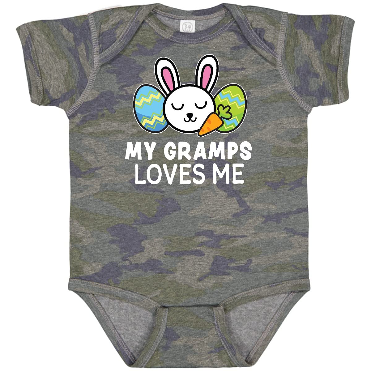 My Gramps Loves Me Bunny Easter Baby Bodysuit - Cute Easter Outfit